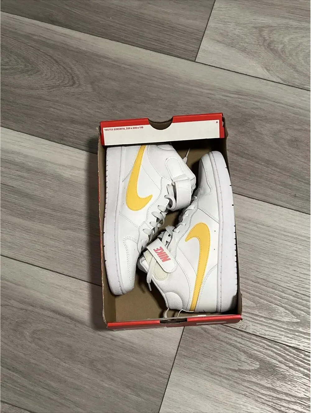 NIKE Girls' Big Kid's Court Borough Mid 2 Casual Shoes CD7782G 112 SIZE 7Y